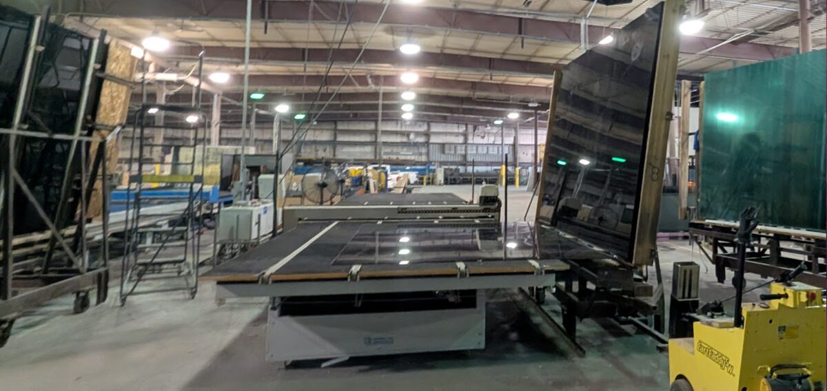 CNC machining table at Tempered Edge